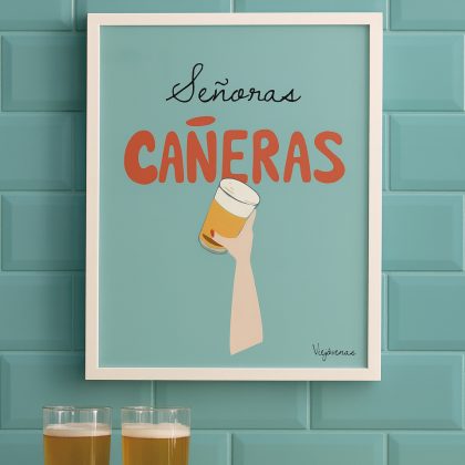 LÁMINA "Señoras cañeras"